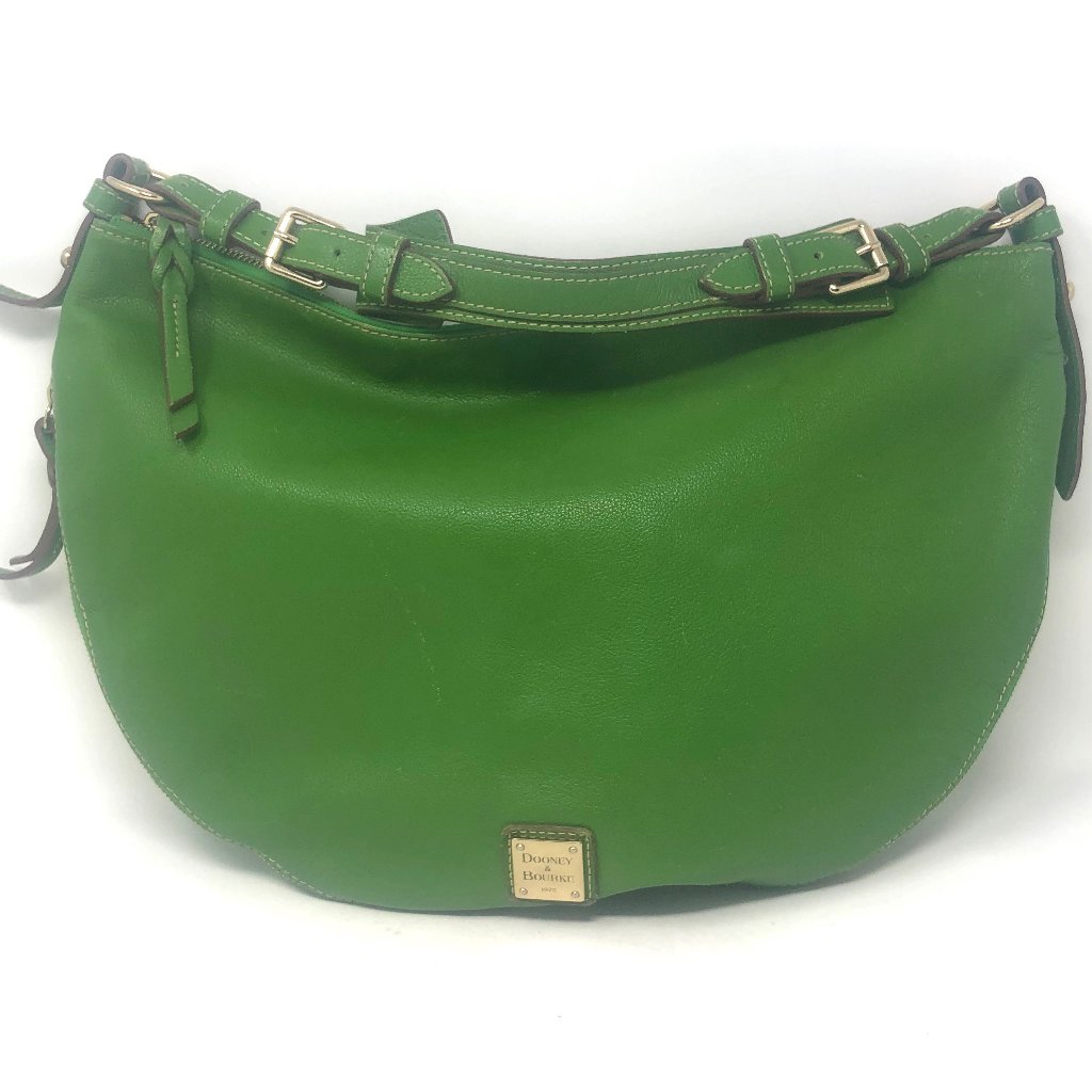 Dooney & Bourke Luna Green Leather Shoulder Handbag